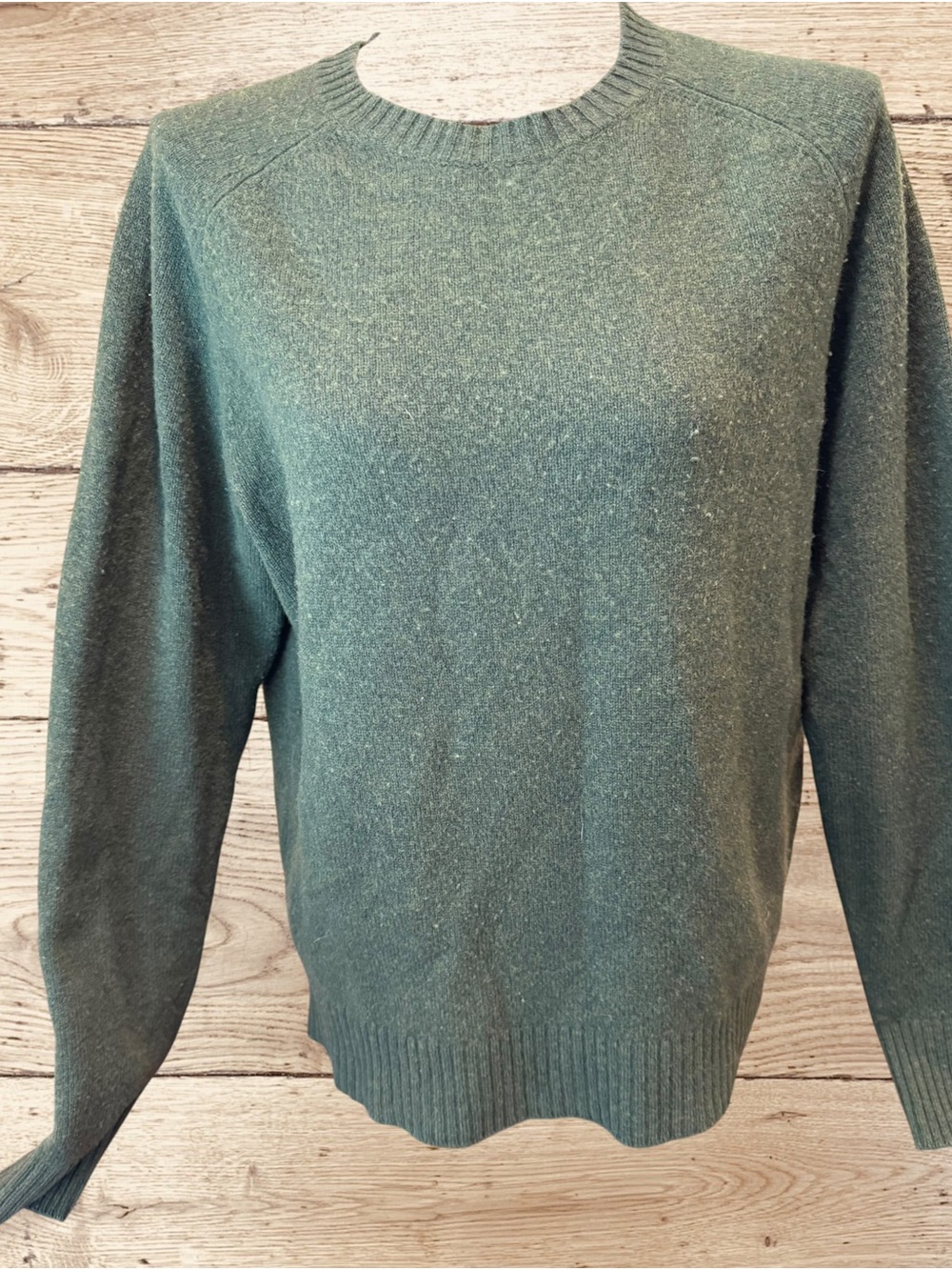 Trumaker Men’s Lambswool Cashmere Crewneck Sweater – L
